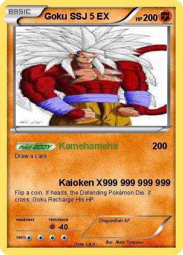 Pokemon Goku SSJ 5 EX