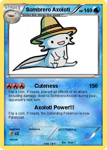 Pokemon Sombrero Axolotl