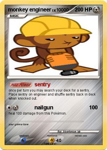 Pokemon monkey engineer