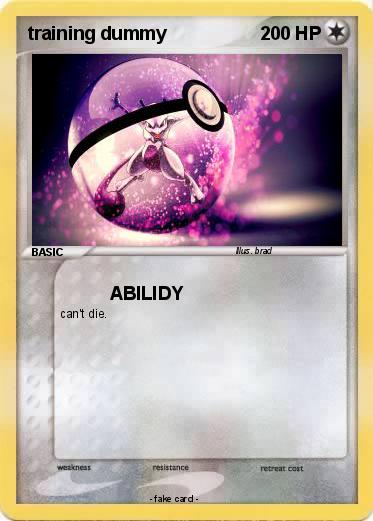 Pokemon training dummy