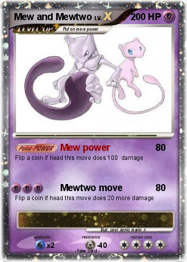 Pokemon Mew and Mewtwo