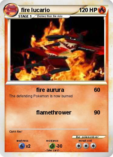 Pokemon fire lucario