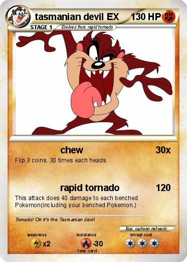 Pokemon tasmanian devil EX