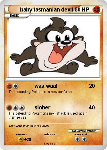Pokemon baby tasmanian devil