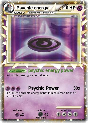 Pokemon Psychic energy
