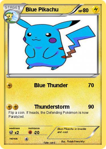 Pokemon Blue Pikachu