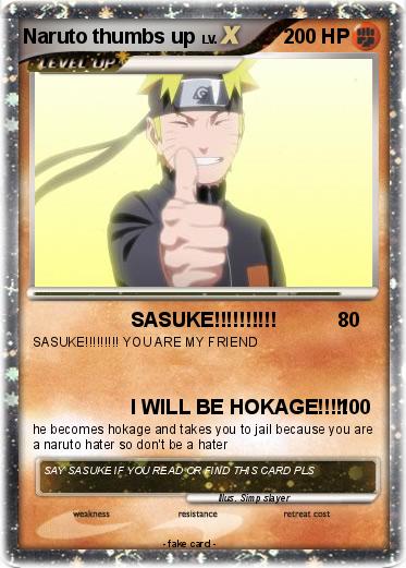 Pokemon Naruto thumbs up