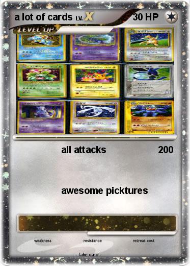 Pokemon a lot of cards