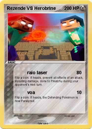 Pokemon Rezende VS Herobrine