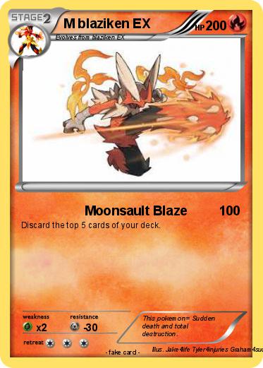 Pokemon M blaziken EX