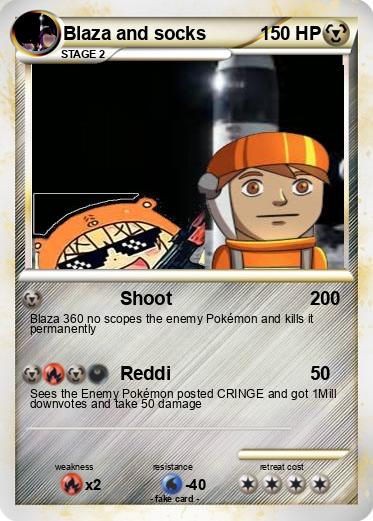 Pokemon Blaza and socks