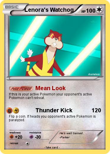 Pokemon Lenora's Watchog