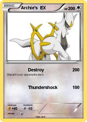 Pokemon Archie's  EX