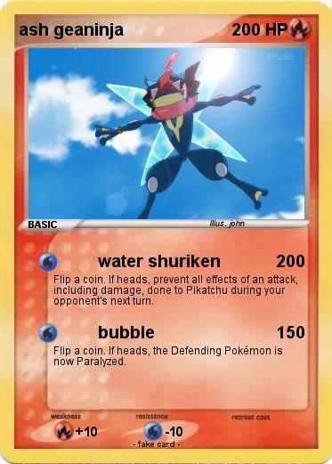 Pokemon ash geaninja