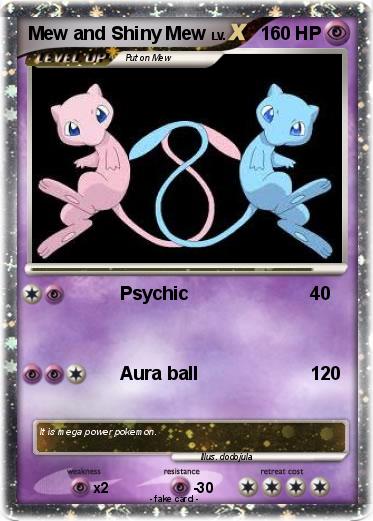 Pokemon Mew and Shiny Mew