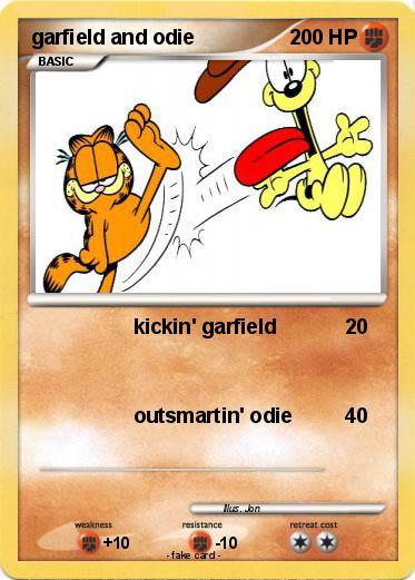 Pokemon garfield and odie