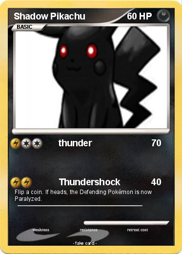 Pokemon Shadow Pikachu