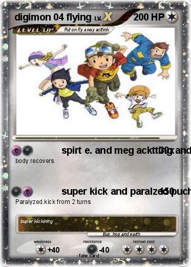 Pokemon digimon 04 flying