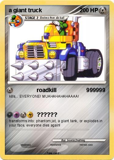 Pokemon a giant truck