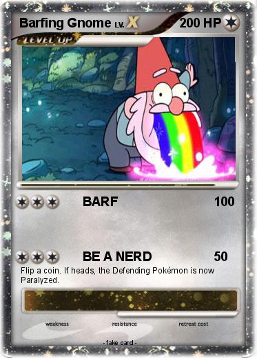 Pokemon Barfing Gnome