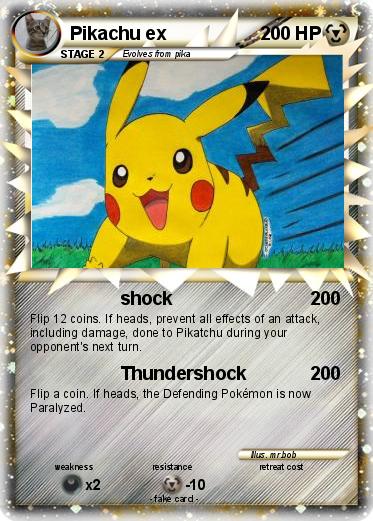 Pokemon Pikachu ex