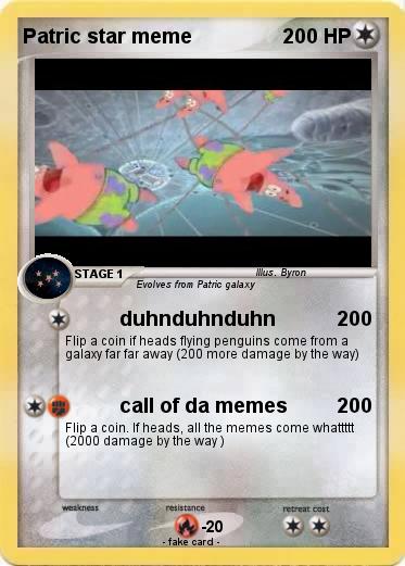 Pokemon Patric star meme