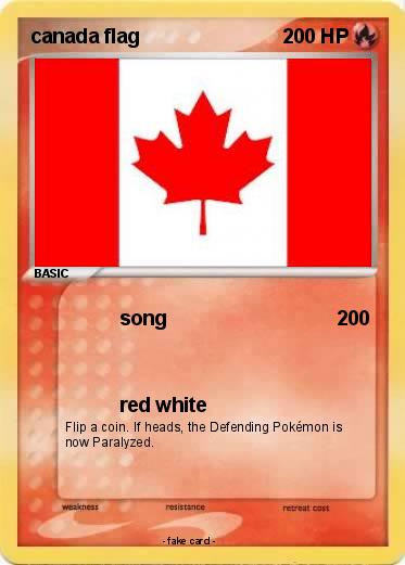 Pokemon canada flag