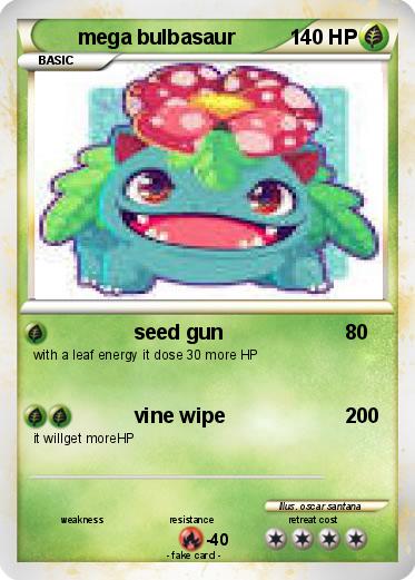 Pokemon mega bulbasaur