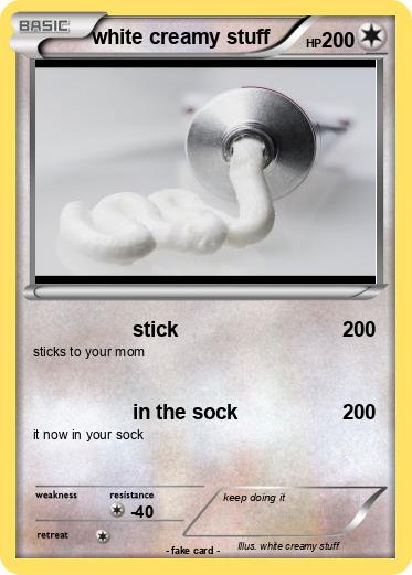 Pokemon white creamy stuff