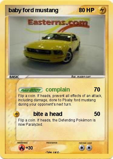 Pokemon baby ford mustang