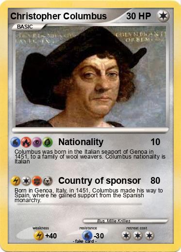 Pokemon Christopher Columbus