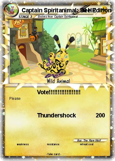 Pokemon Captain Spiritanimal: Bee Edition