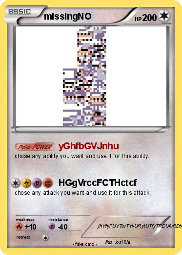 Pokemon missingNO
