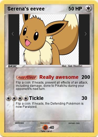 Pokemon Serena's eevee