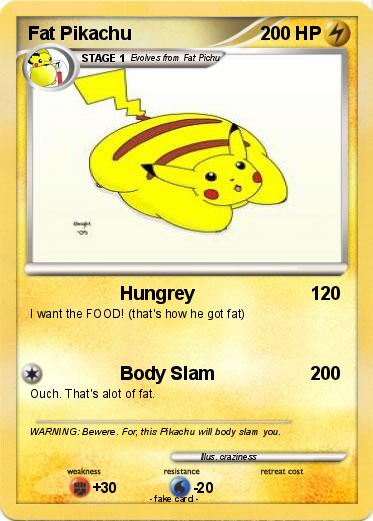 Pokemon Fat Pikachu