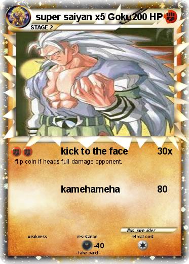 Pokemon super saiyan x5 Goku