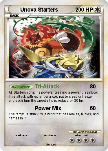 Pokemon Unova Starters