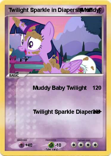 Pokemon Twilight Sparkle in Diapers (Muddy)