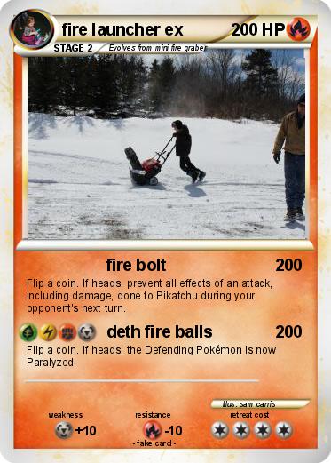 Pokemon fire launcher ex