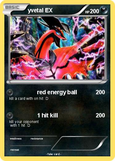 Pokemon yvetal EX