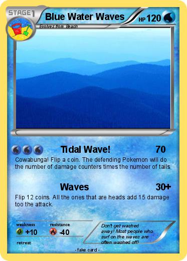 Pokemon Blue Water Waves