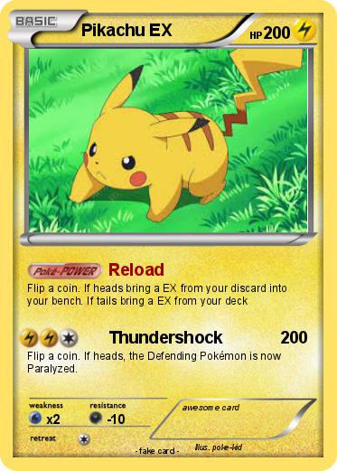 Pokemon Pikachu EX