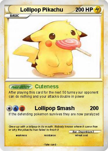 Pokemon Lollipop Pikachu