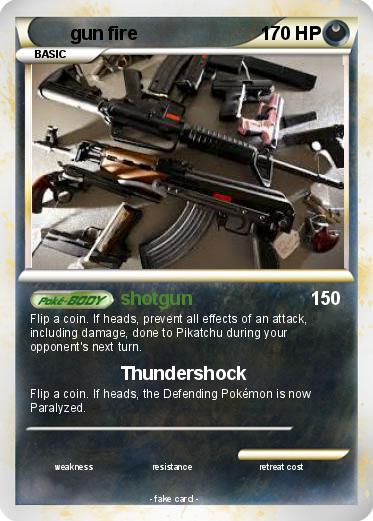 Pokemon gun fire