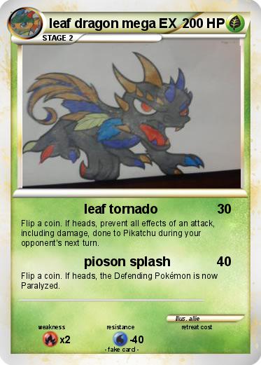 Pokemon leaf dragon mega EX