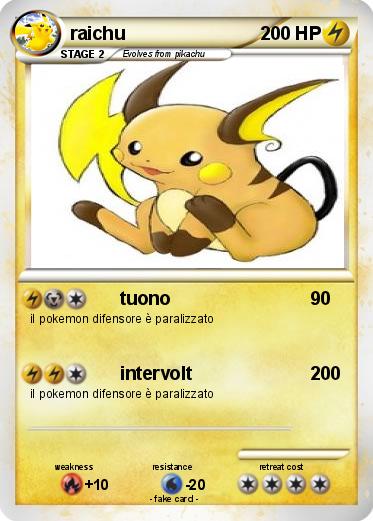 Pokemon raichu