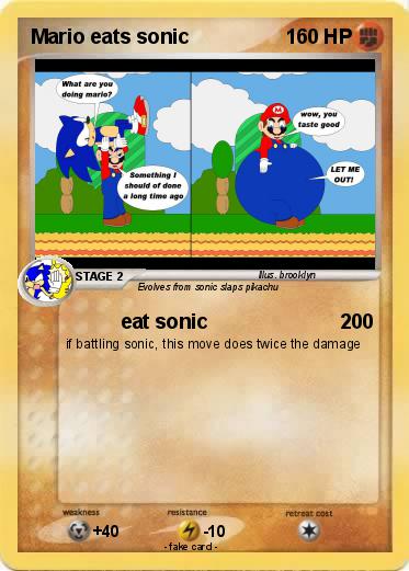 Pokemon Mario eats sonic