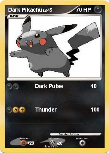Pokemon Dark Pikachu
