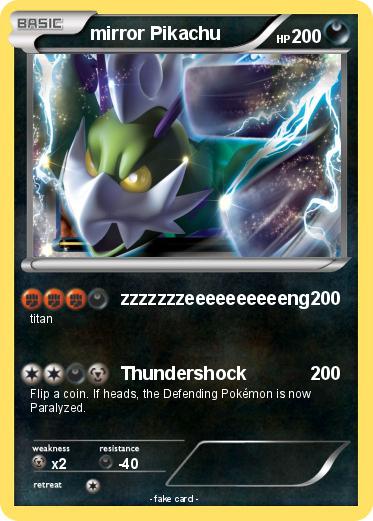 Pokemon mirror Pikachu