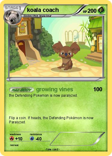 Pokemon koala coach